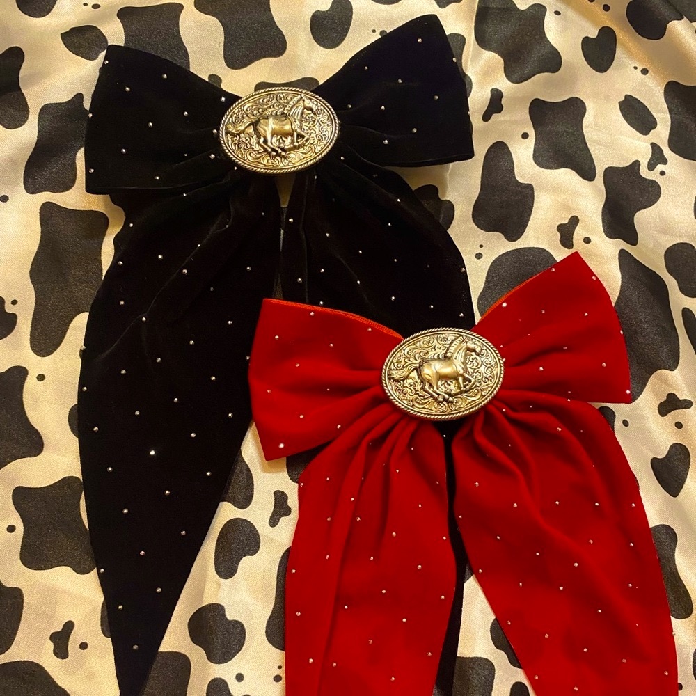 Horse Buckle Bling Bow Set 🐴